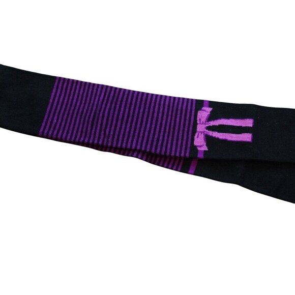 NWT Little Marc Jacobs Girls Bow Tights Black & Purple Size 12A‎ - Picture 6 of 6